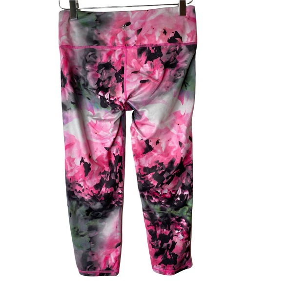 ATHLETA Chaturanga Bloom Floral Rose Leggings Pink Grey Small - Picture 8 of 15